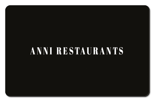 Anni Restaurants Logo on a solid black background.